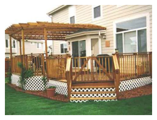 White Lattice Deck